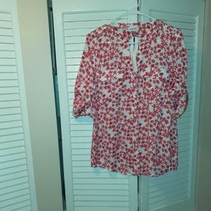 Calvin Klein blouse red/white
